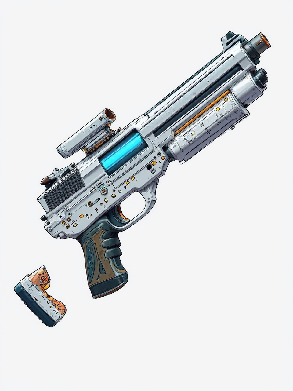 Futuristic shotgun assault rifle.