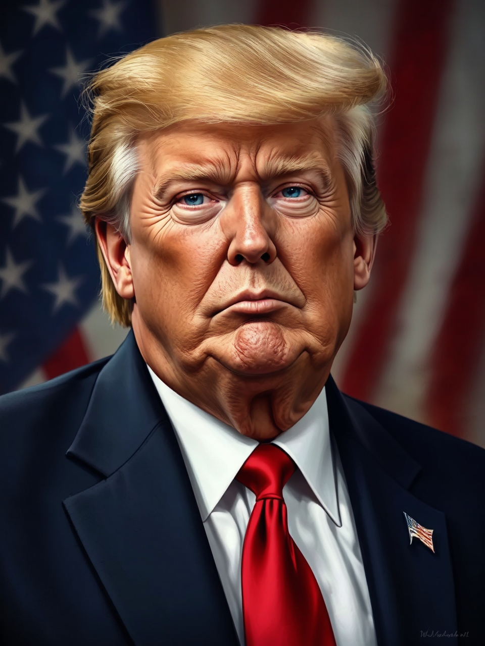 Man with facial expressions