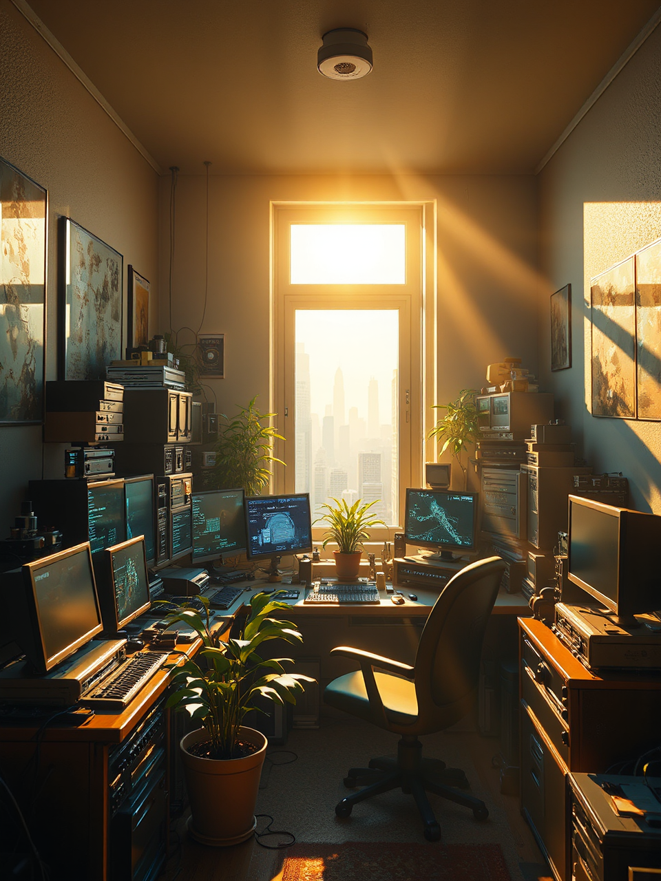 Complex computer workstation in