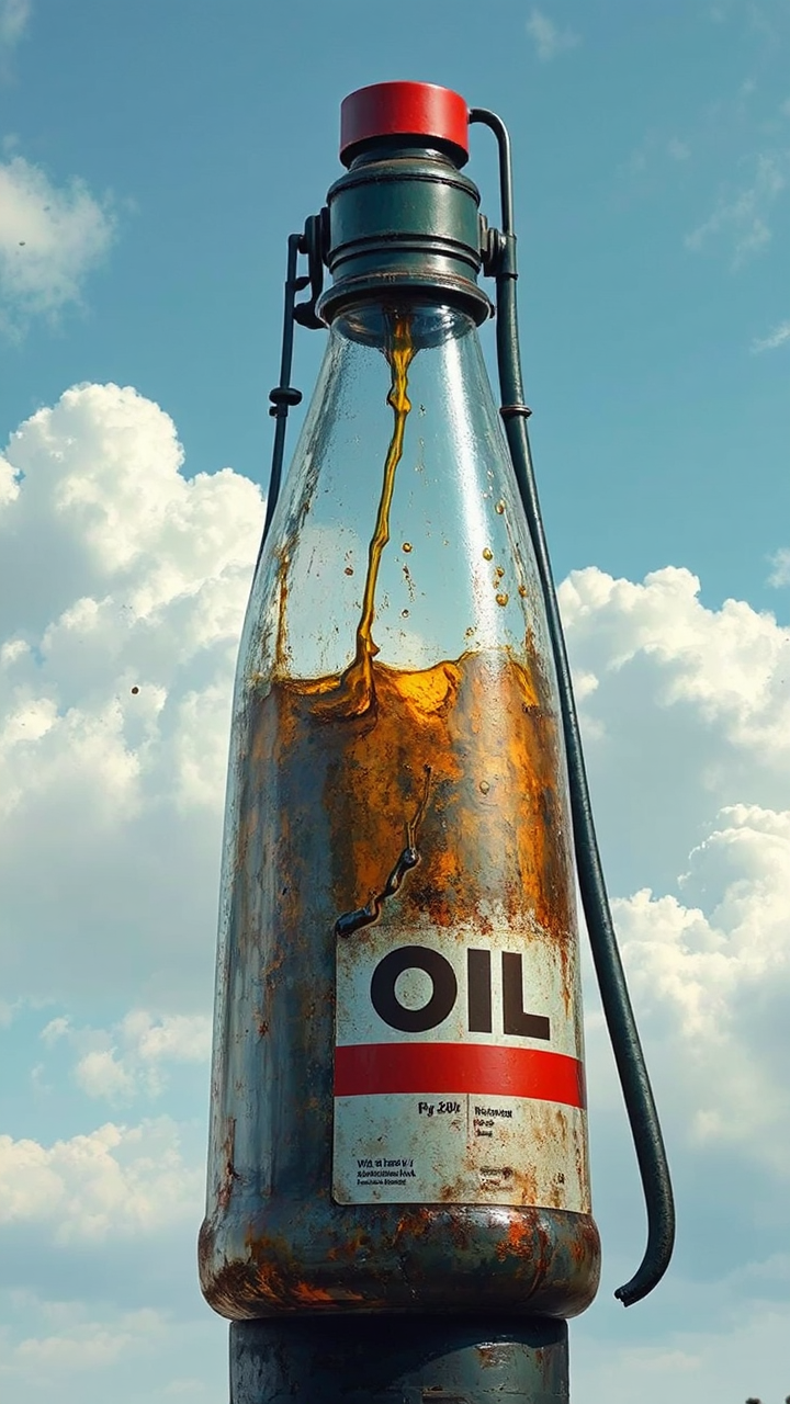 A barrel of oil.