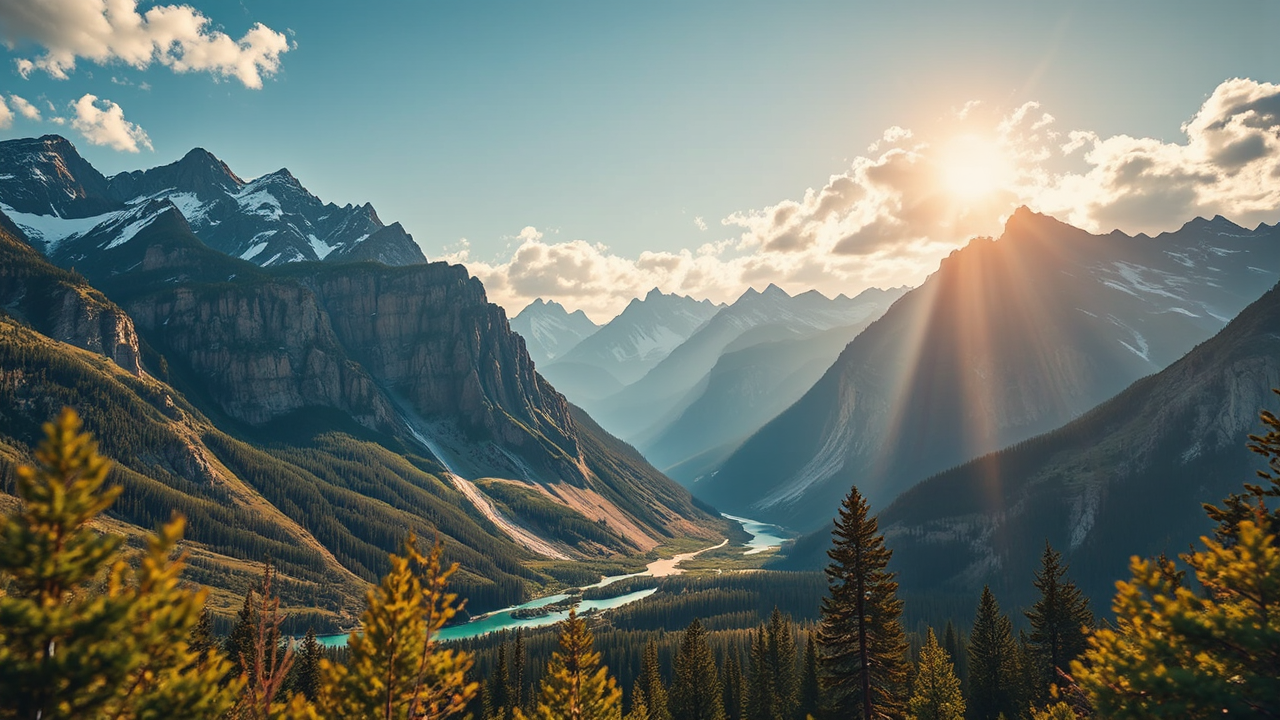 Grand Teton mountains landscape.