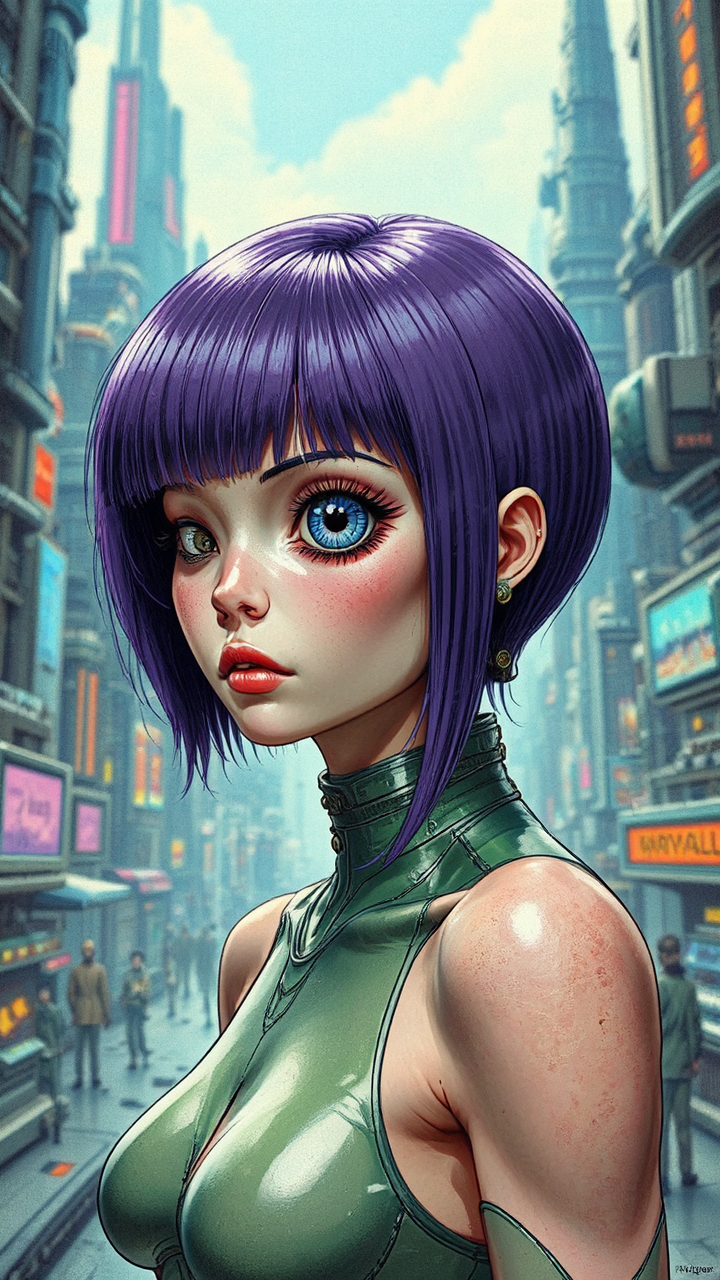 Leela in a futuristic