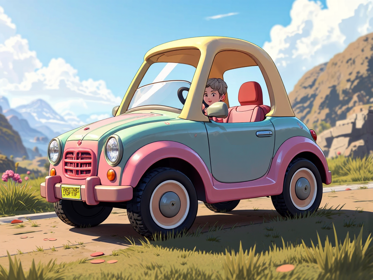 Cozy coupe styled in
