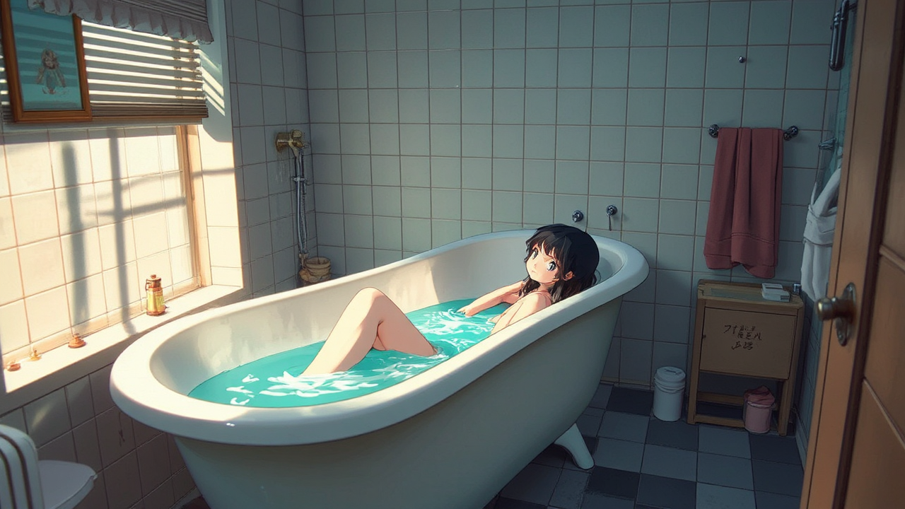 Girl in a vintage-style