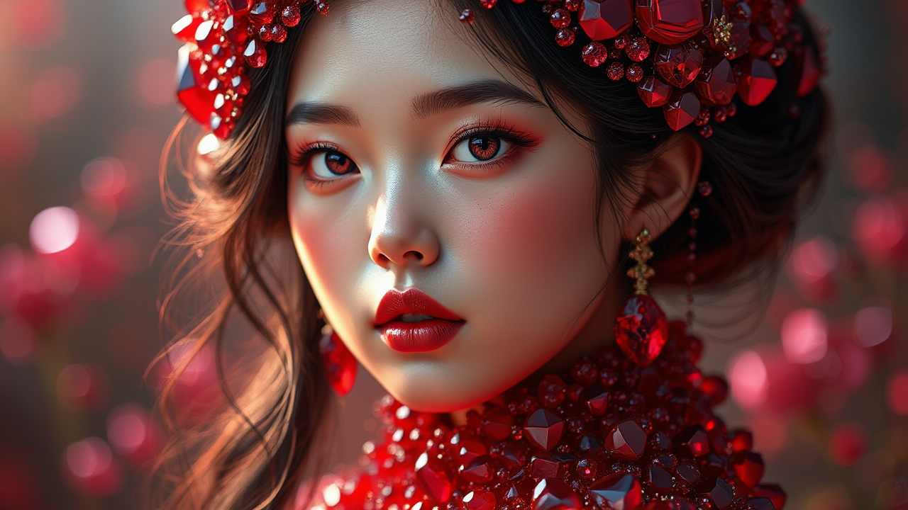 Ruby idol portrait in