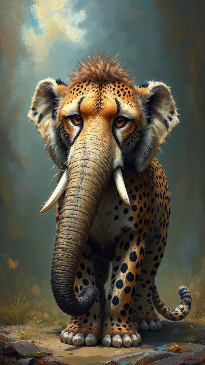 Cheetah monkey elephant hybrid