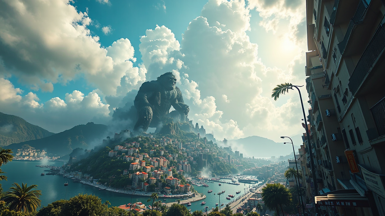 King Kong destroys a