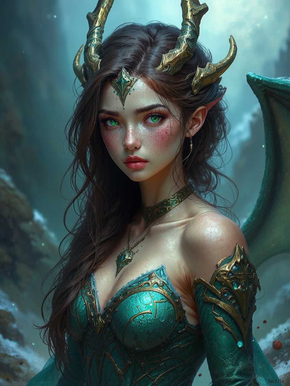 A fantasy queen with