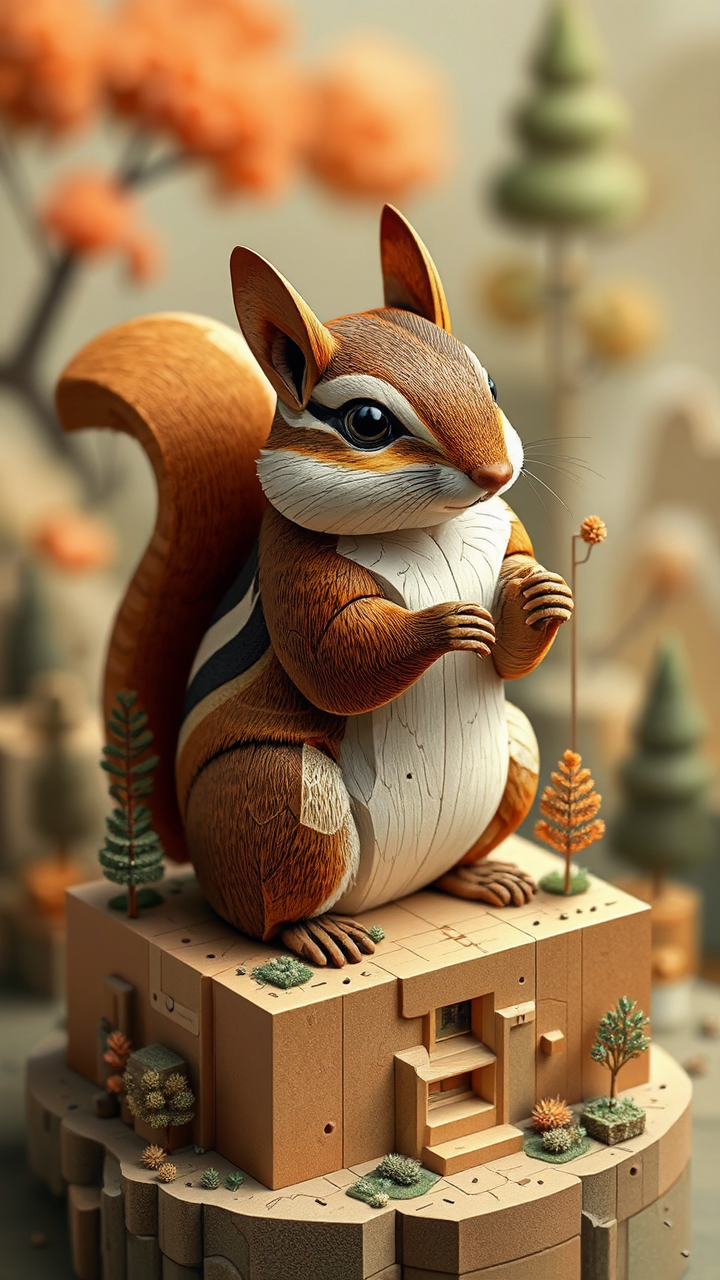 Chipmunk isometric puzzle game.