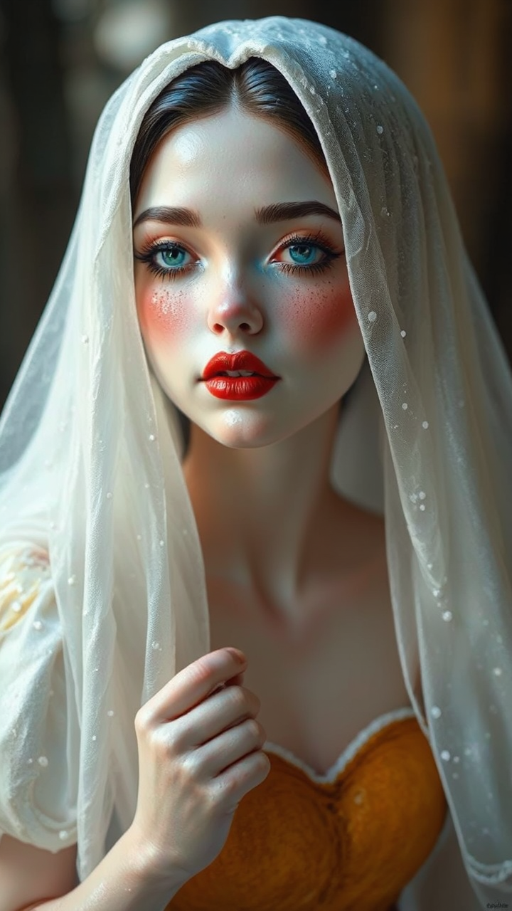 Snow White painting in