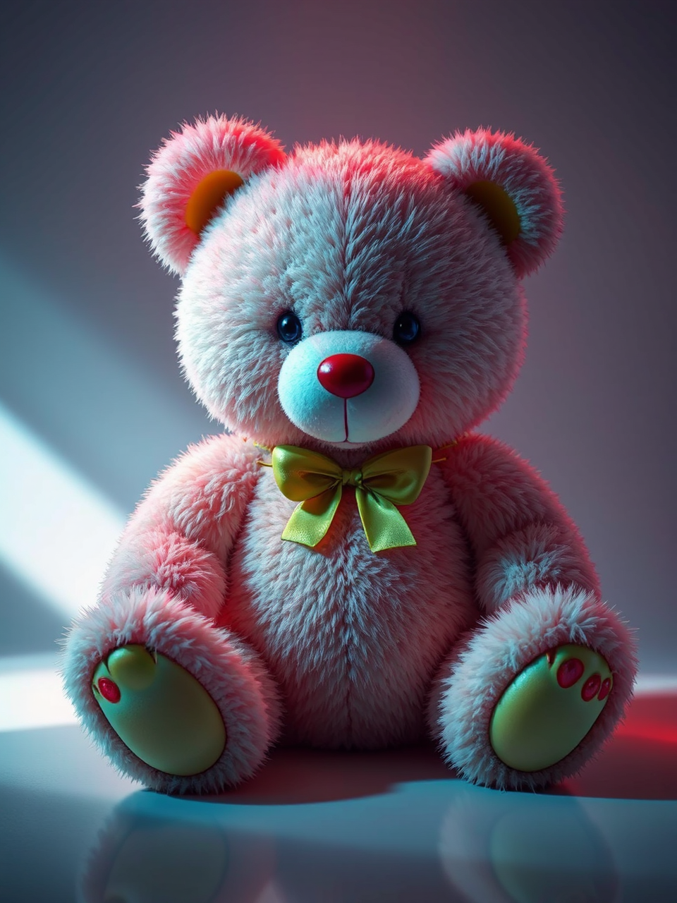 Hyper-realistic digital strawberry illustration.