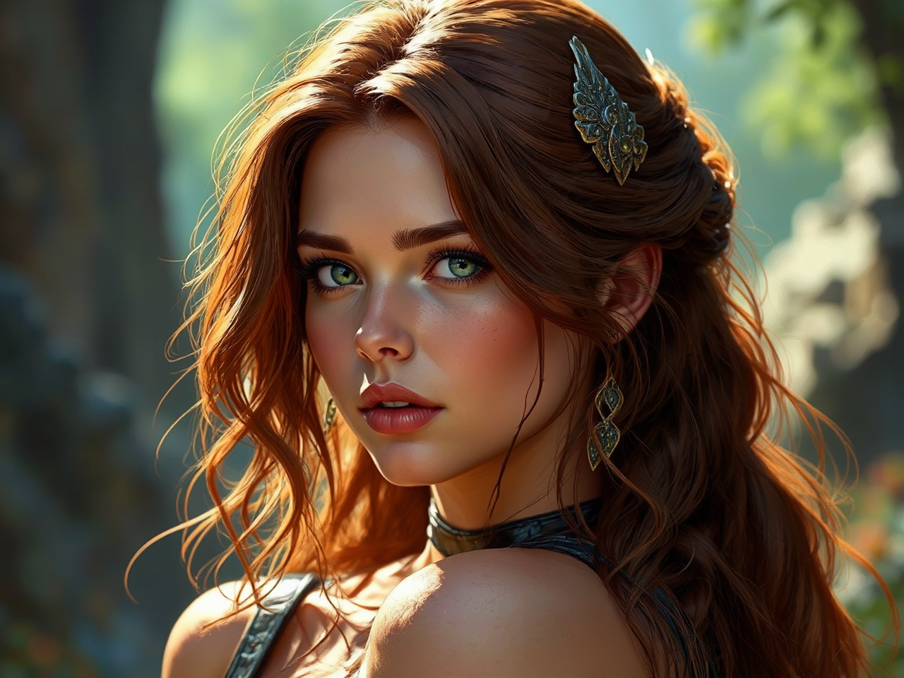 Ultra-realistic illustration of Lara