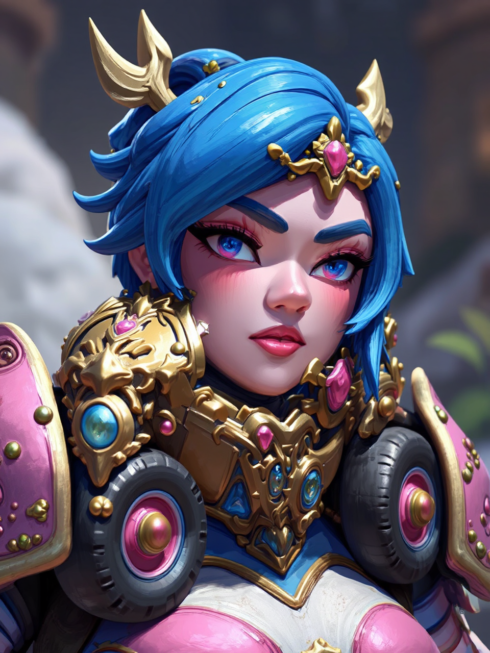 Ornate fantasy vehicle with