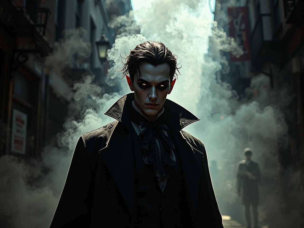 Vampire in Victorian-era urban