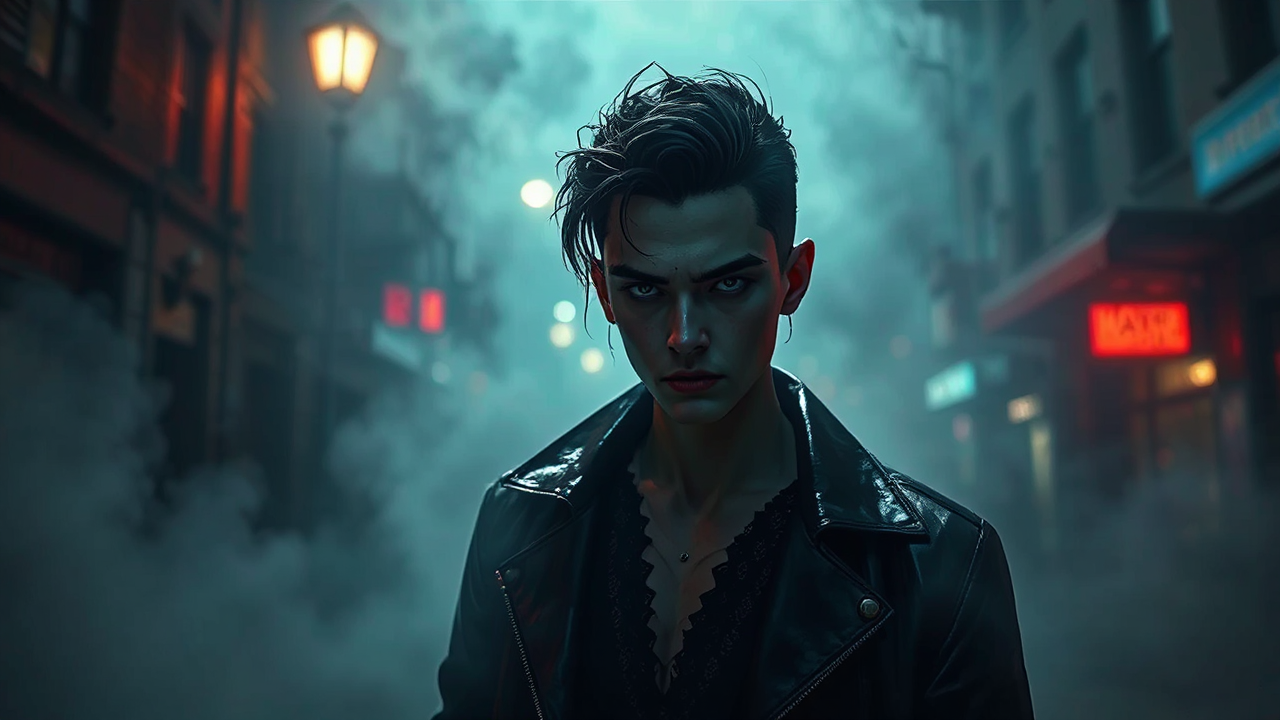 Vampire in dark city