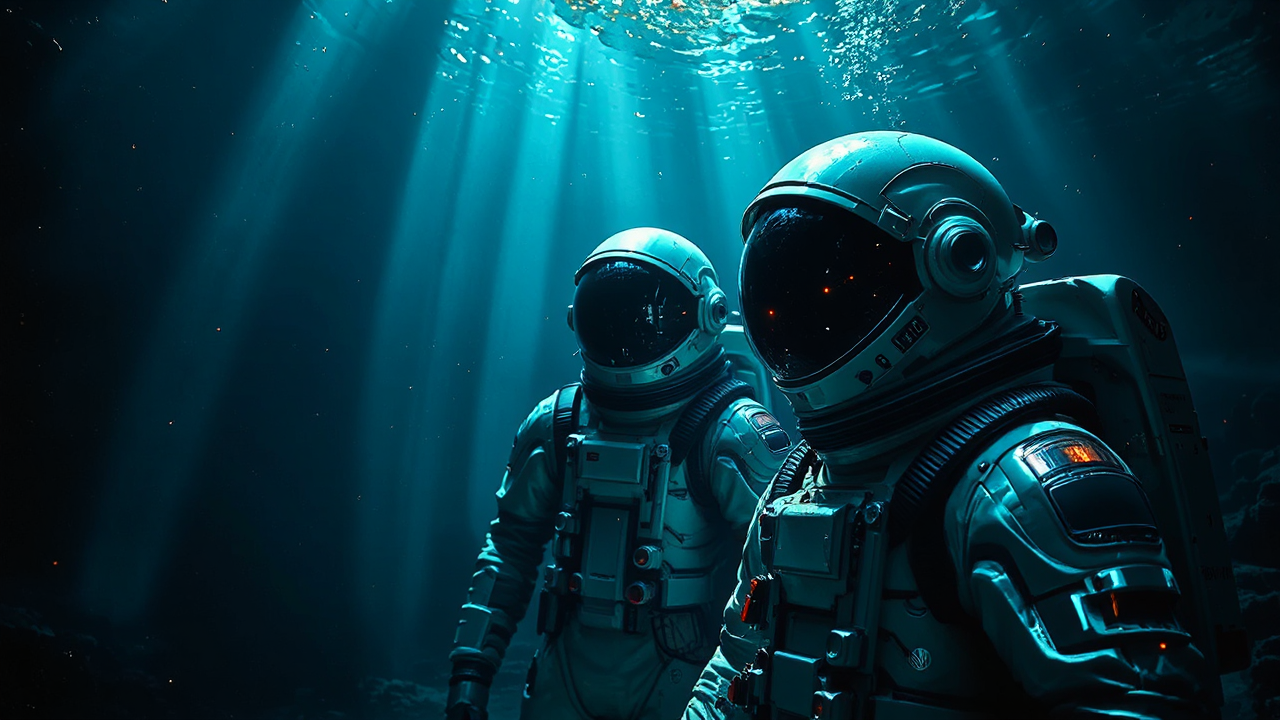 Posters of futuristic underwater