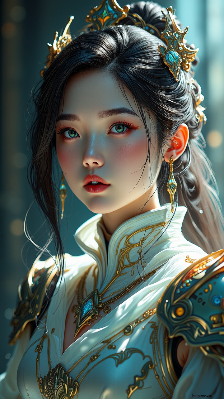 Young female mecha pilot.