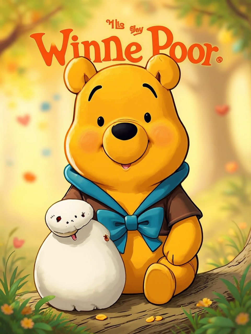 Children's cartoon bear illustration.