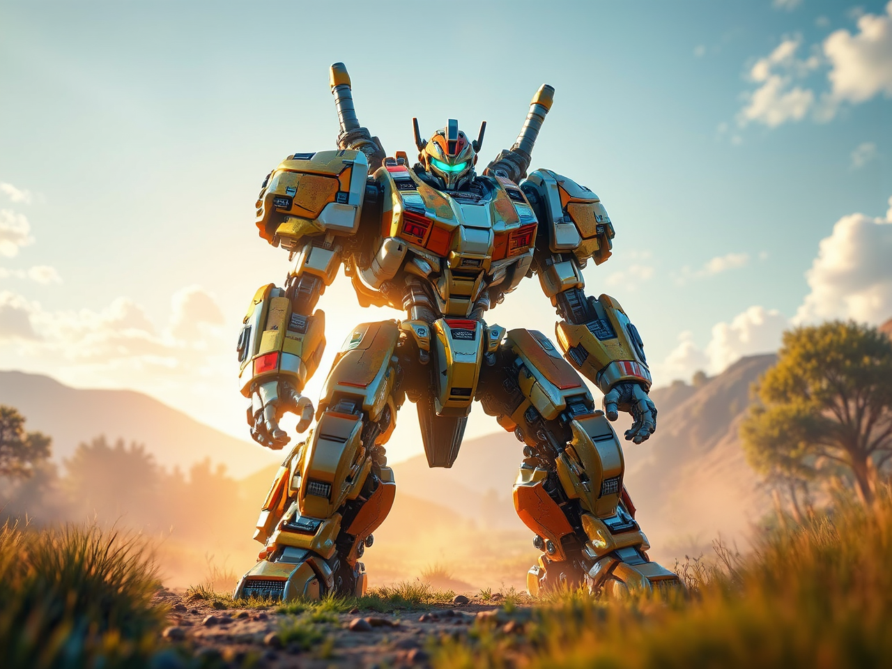 Mech battle game concept