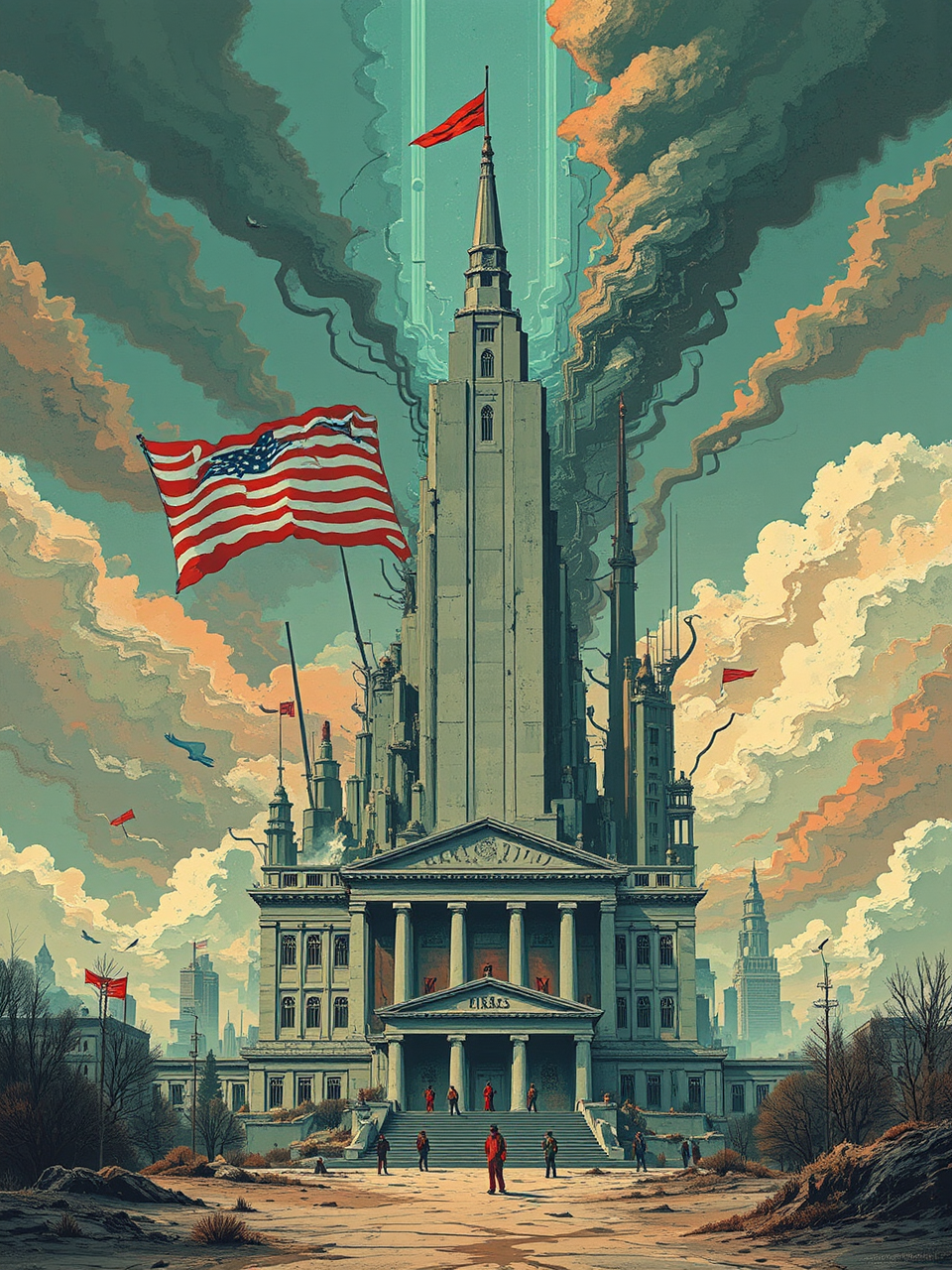 Rise of dystopian totalitarian