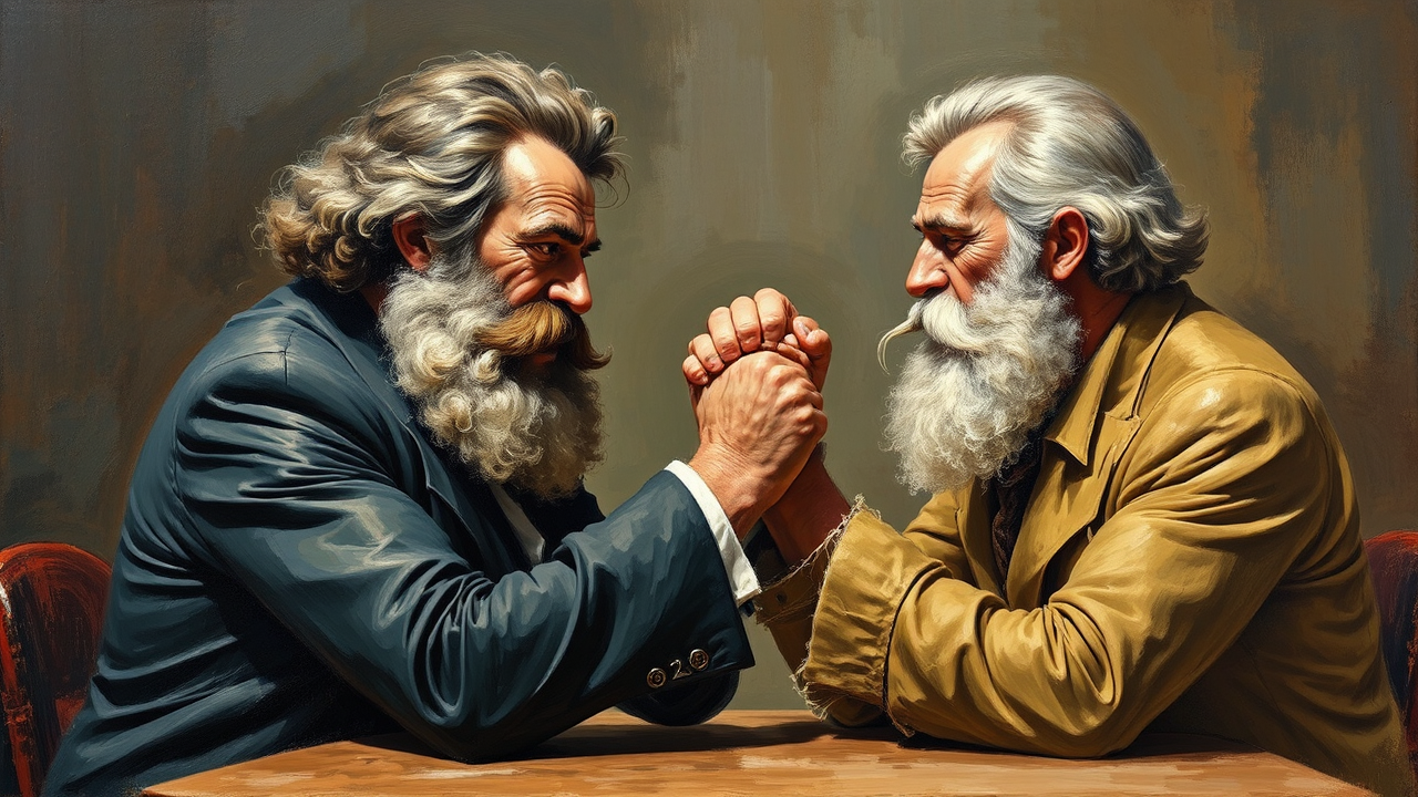 Karl Marx and Macron