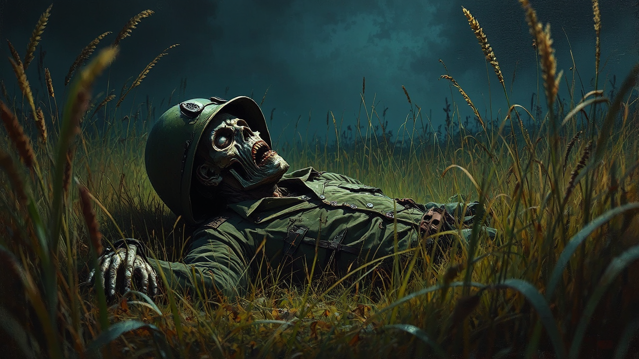 Dead zombie in military