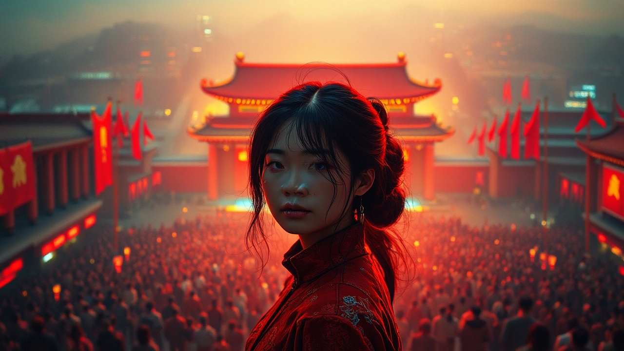 Asian woman standing in