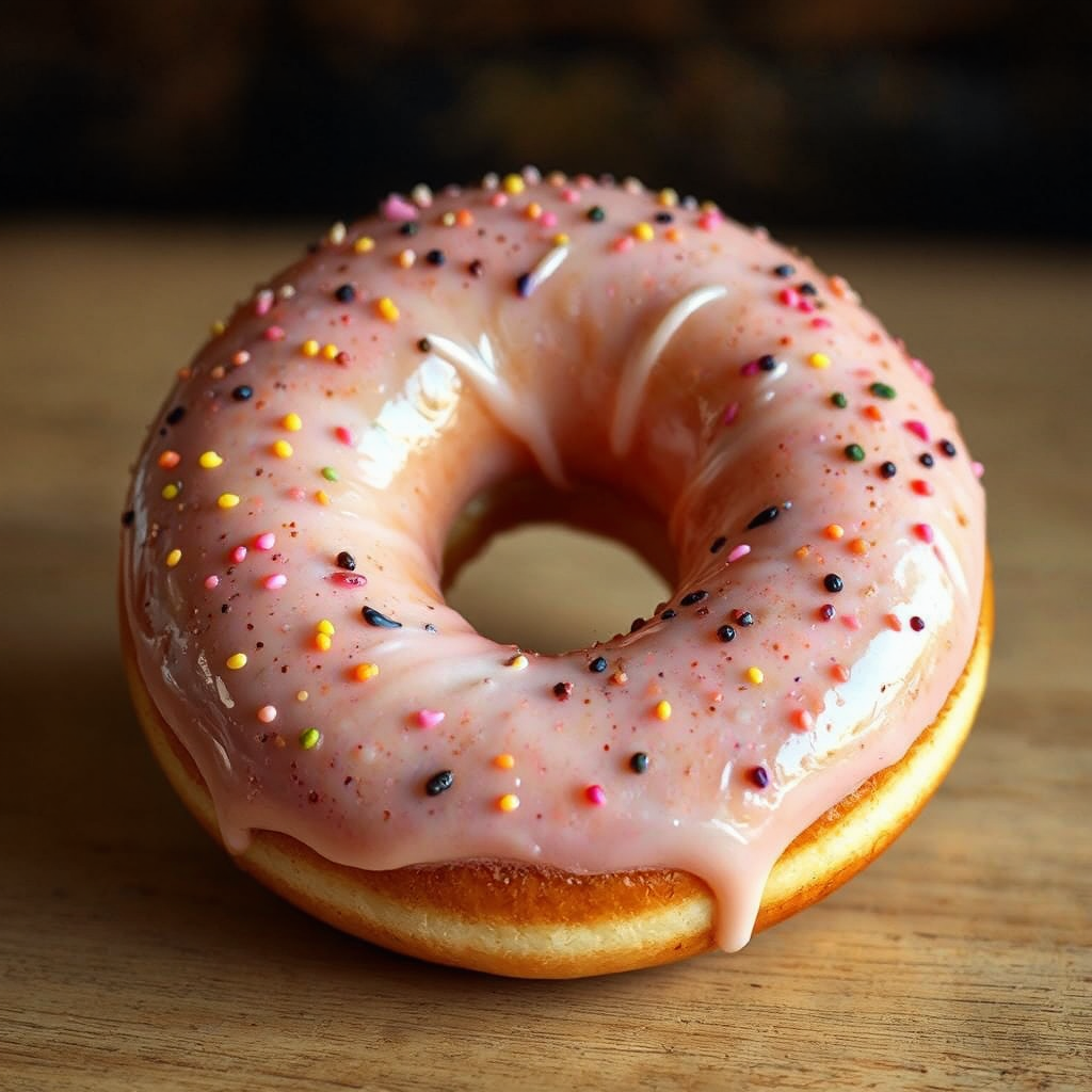 Ancient fossilized donut remains