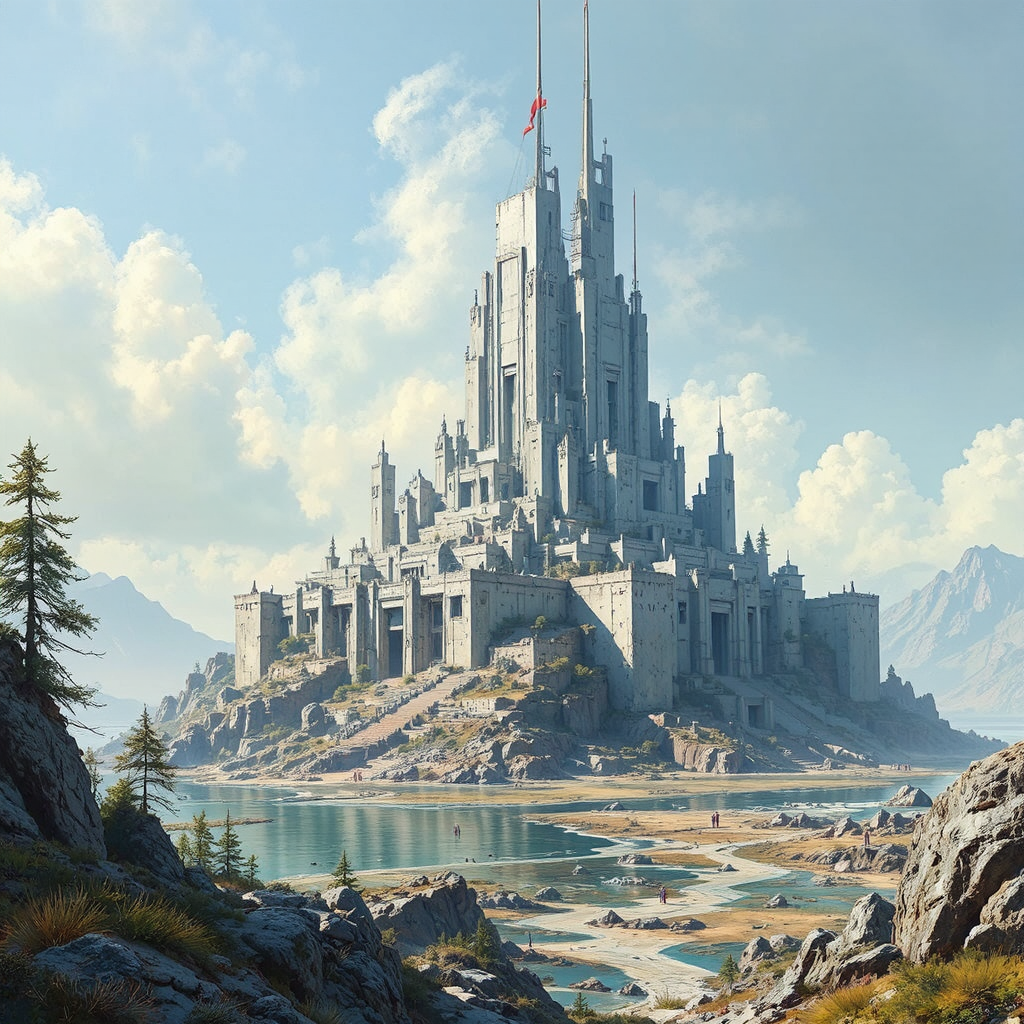 Imperial base with Brutalist