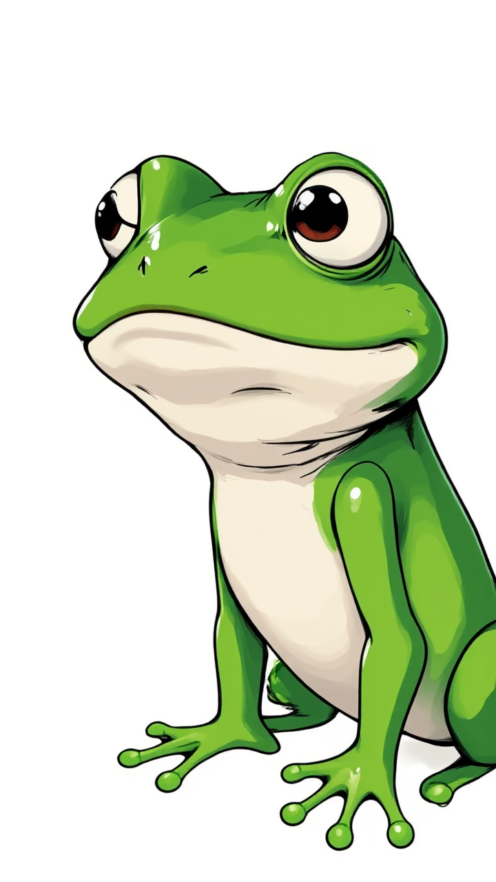 Hyperrealistic portrait of Pepe