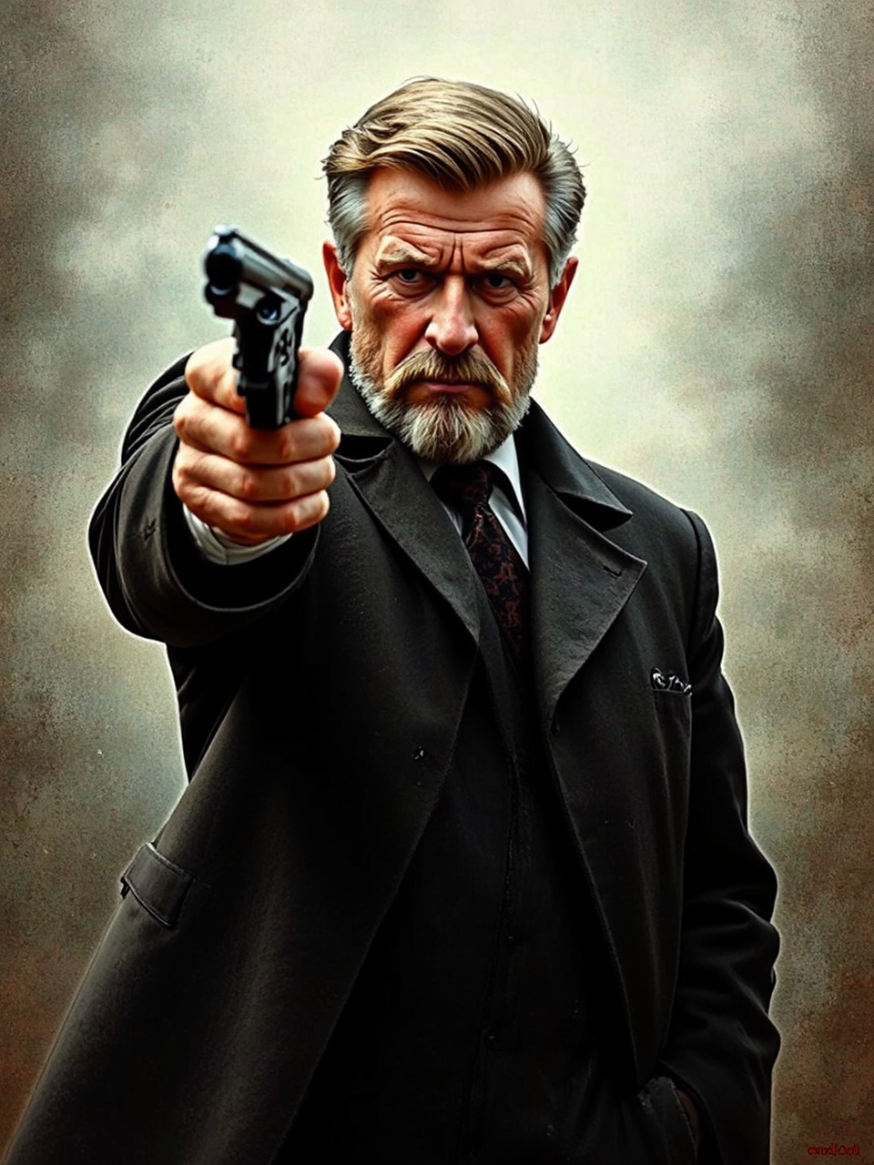 Polish footballer points gun