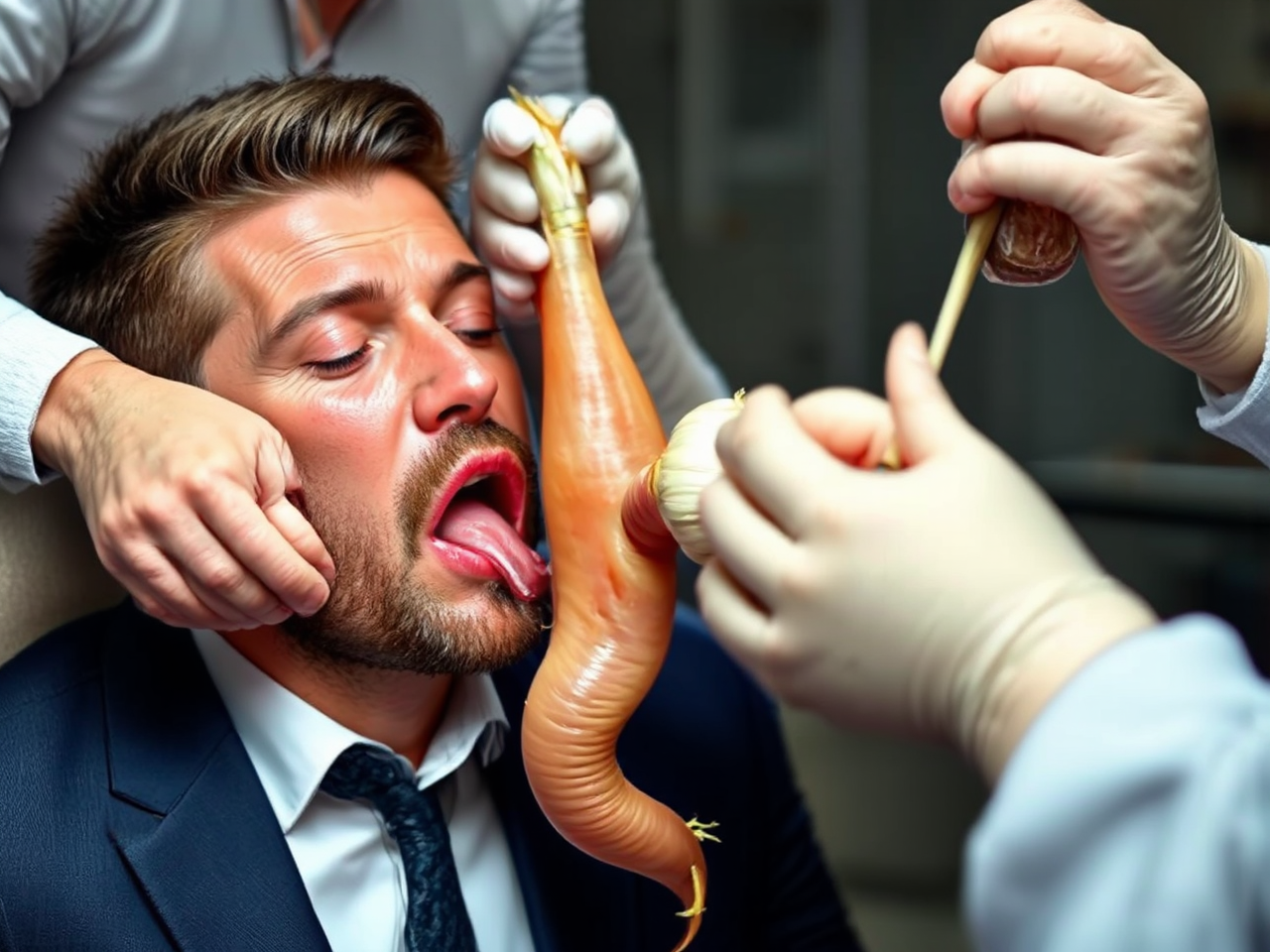 Robert Lewandowski receives enema