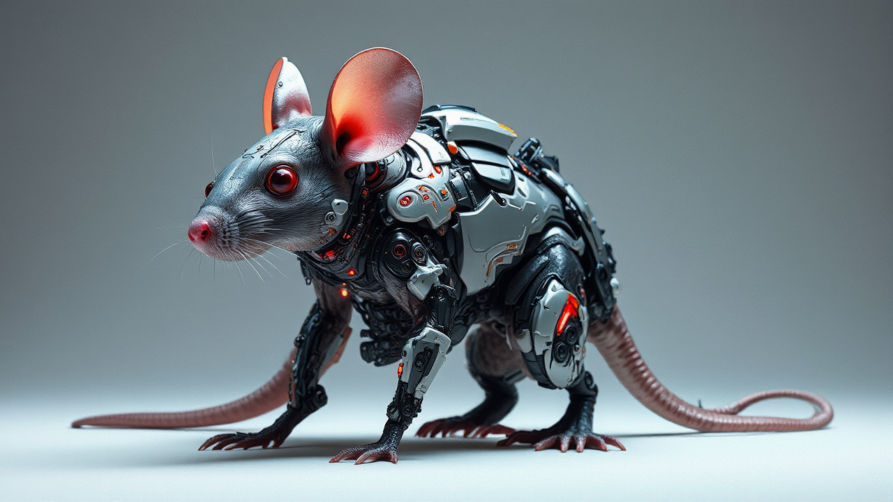 Anthropomorphic mouse in sci-fi