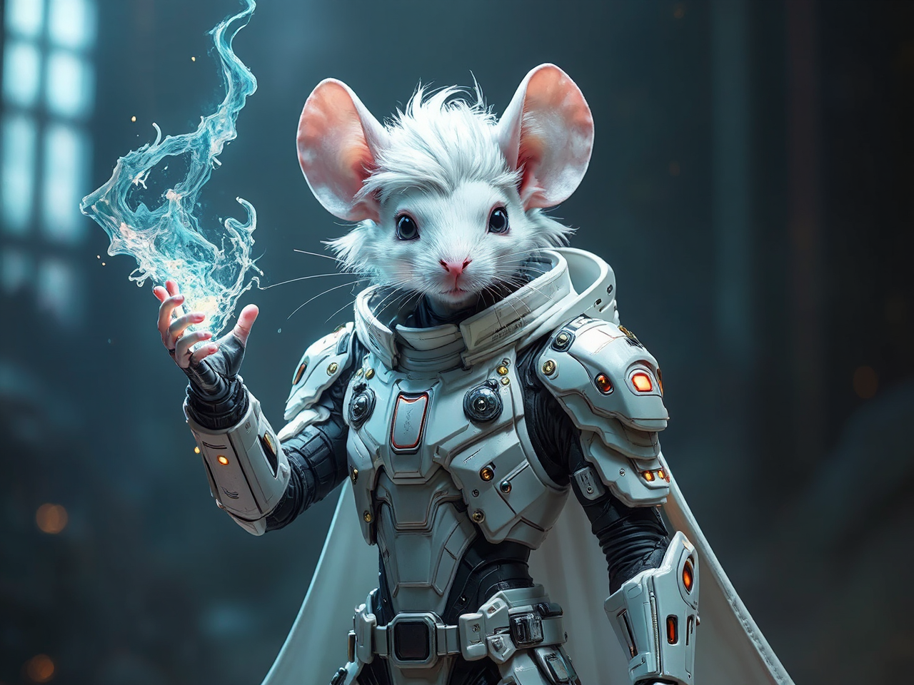 Mouse wizard charges magical