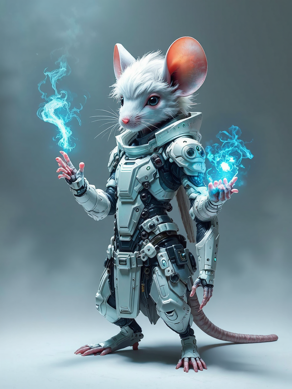 Mouse technomage charges magical