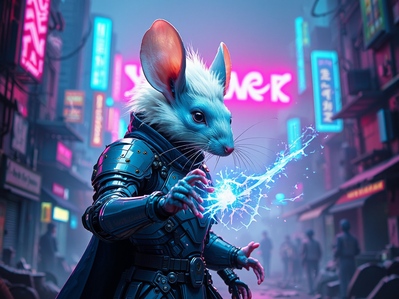 Anthropomorphic mouse cast magic