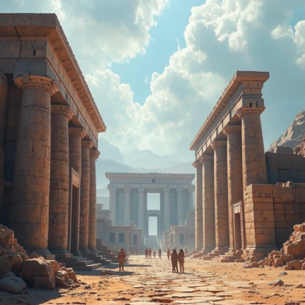 Ancient Mesopotamian architecture digital