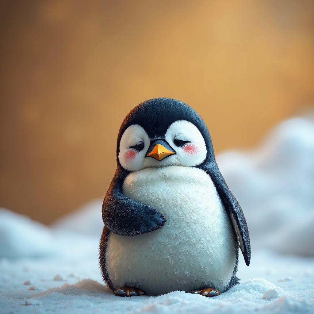 A sad penguin wants