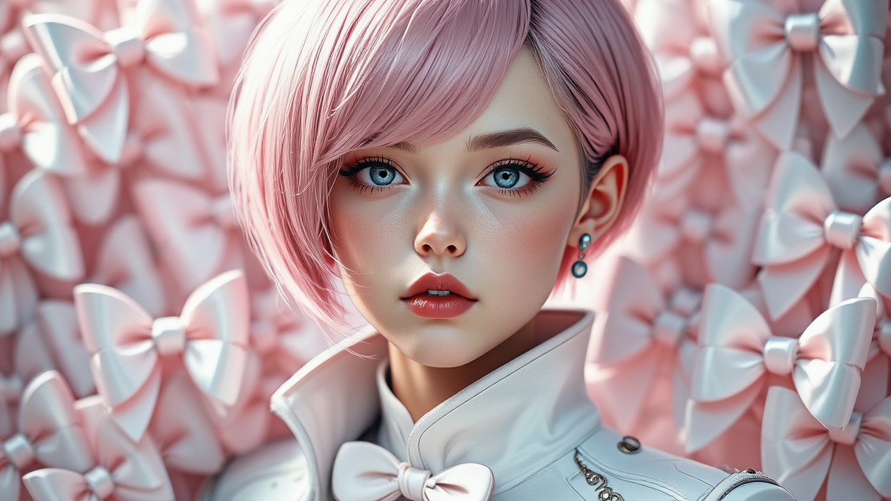 Girl in cyberpunk jacket