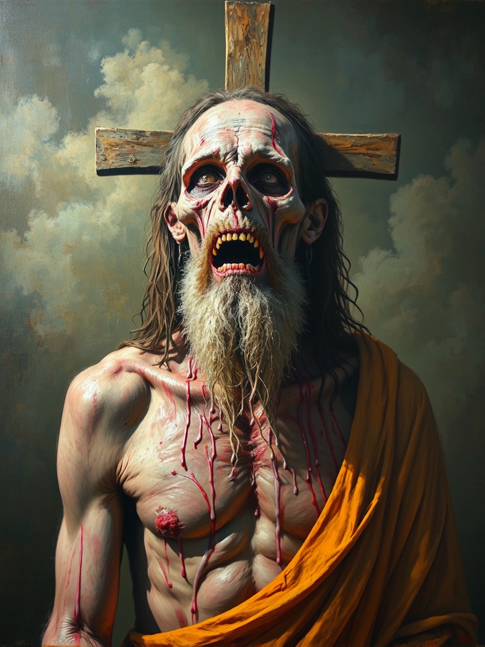 Leper Messiah with hyperrealistic