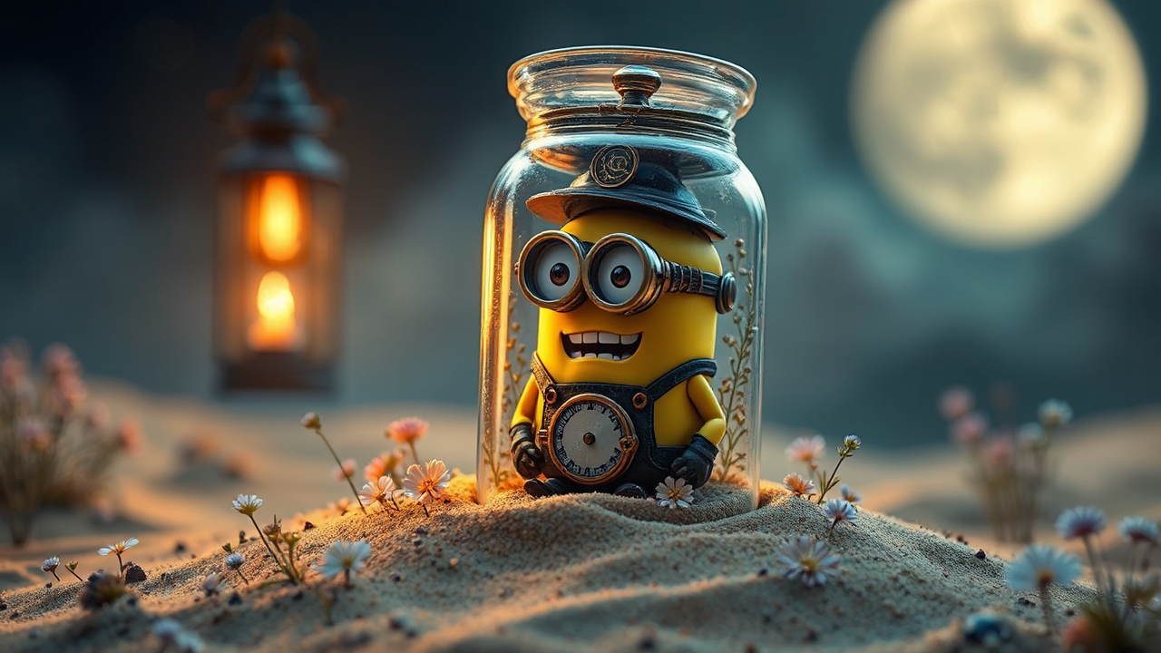 Steampunk figure in a