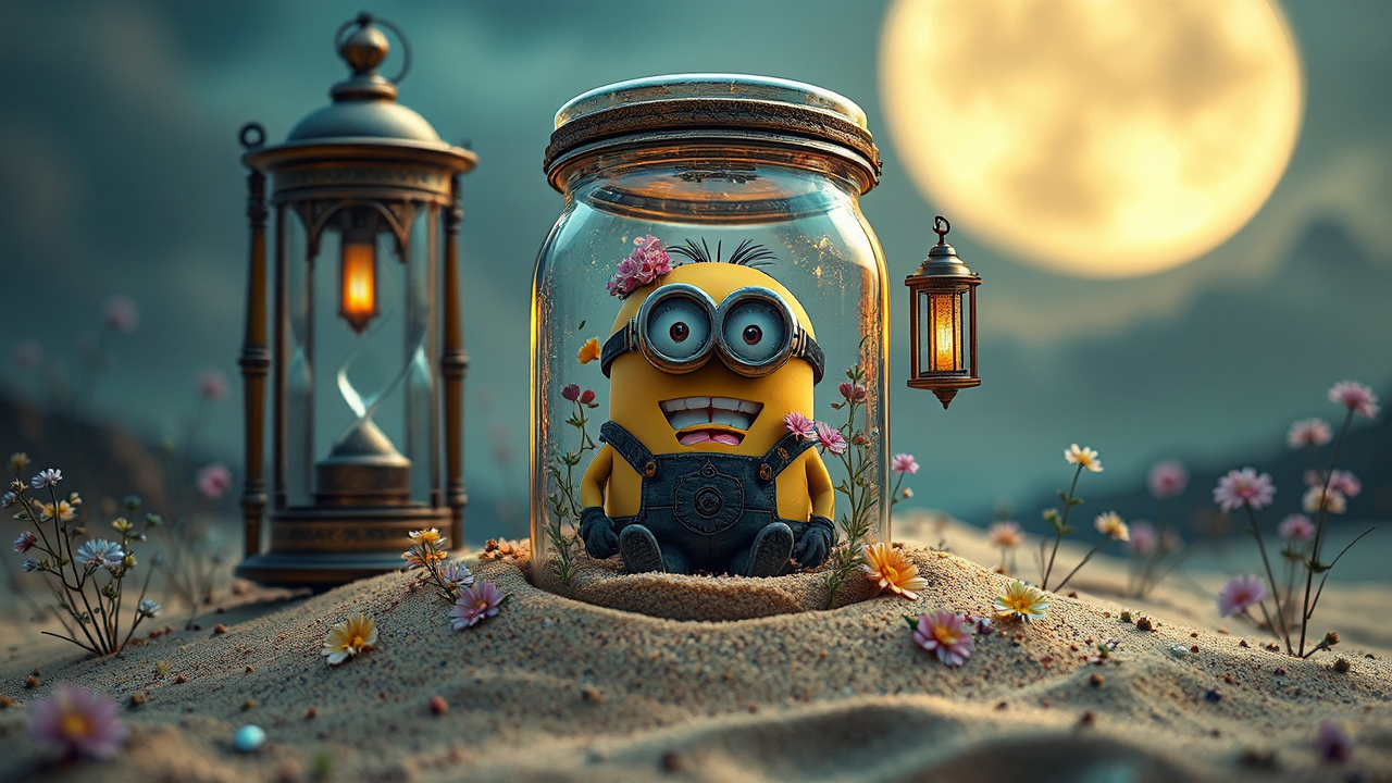A steampunk minion in