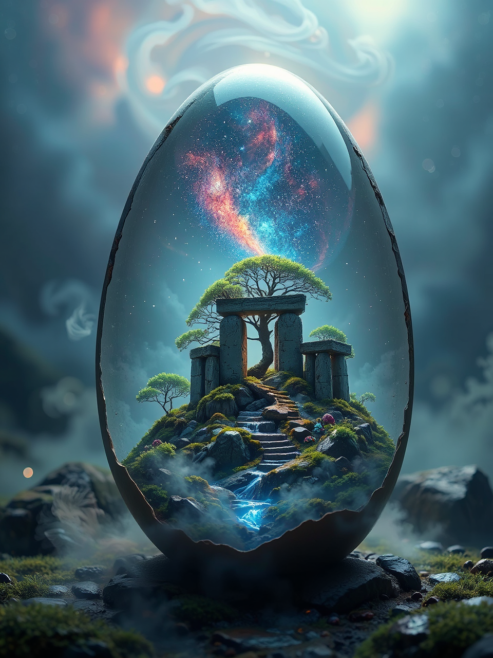 Stonehenge bonsai in an