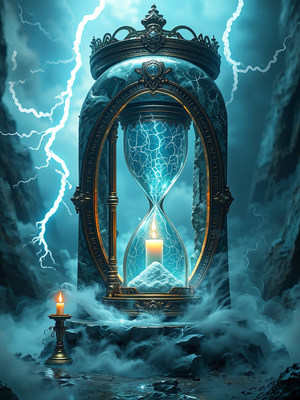 Steampunk portal in a