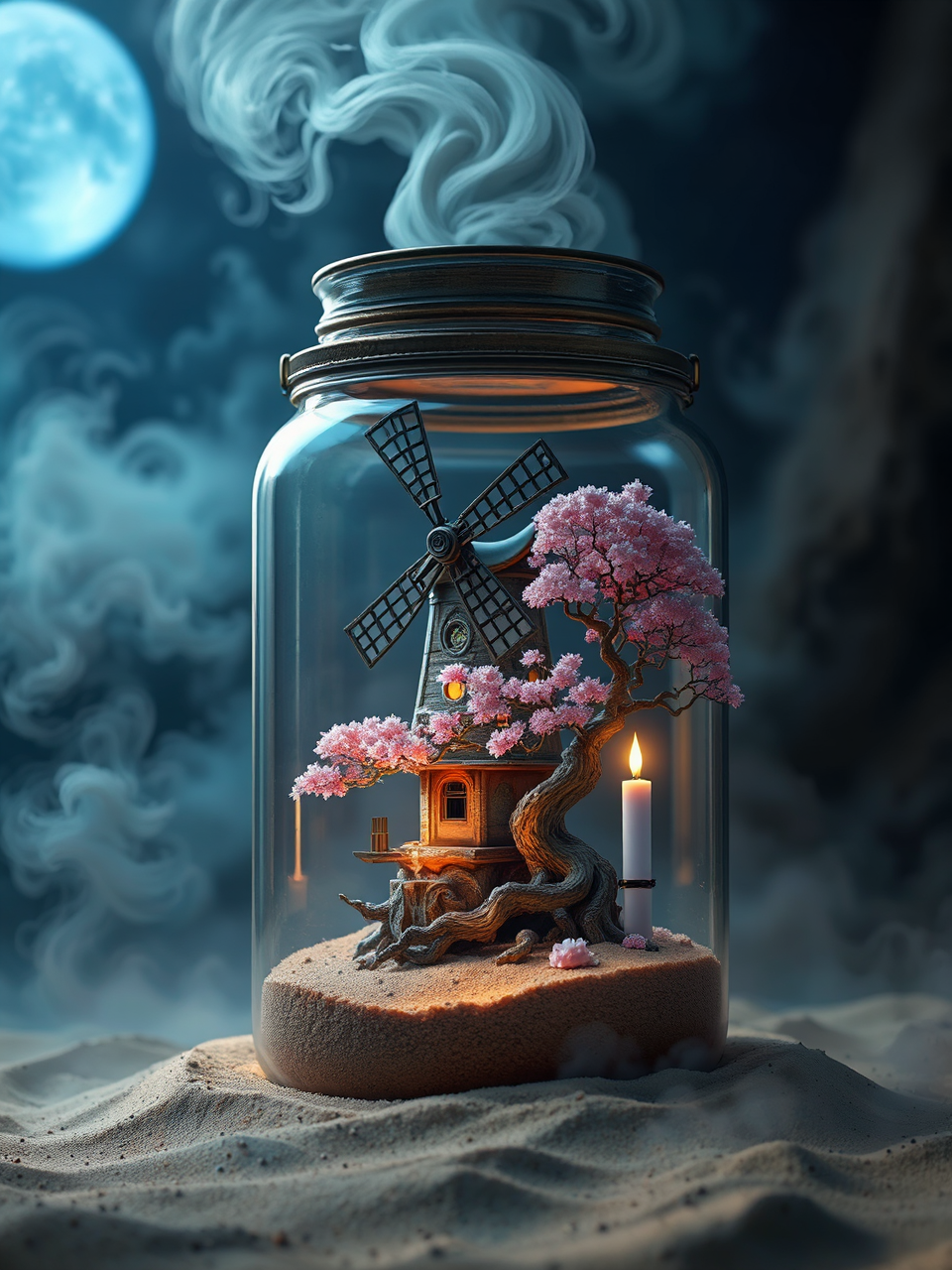 Windmill in a steampunk