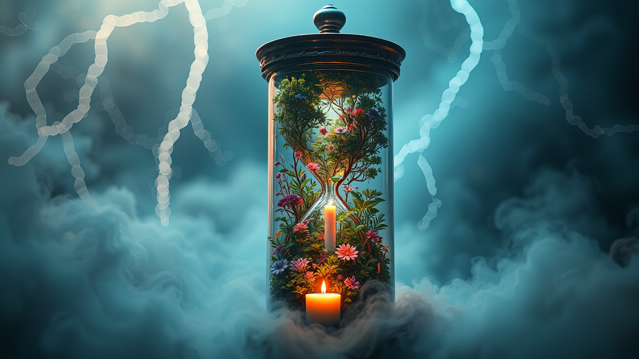 A steampunk botanical garden