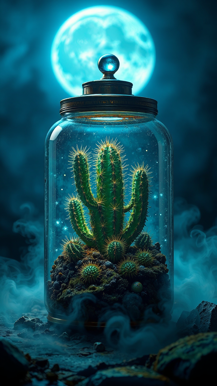 Cactus in a steampunk