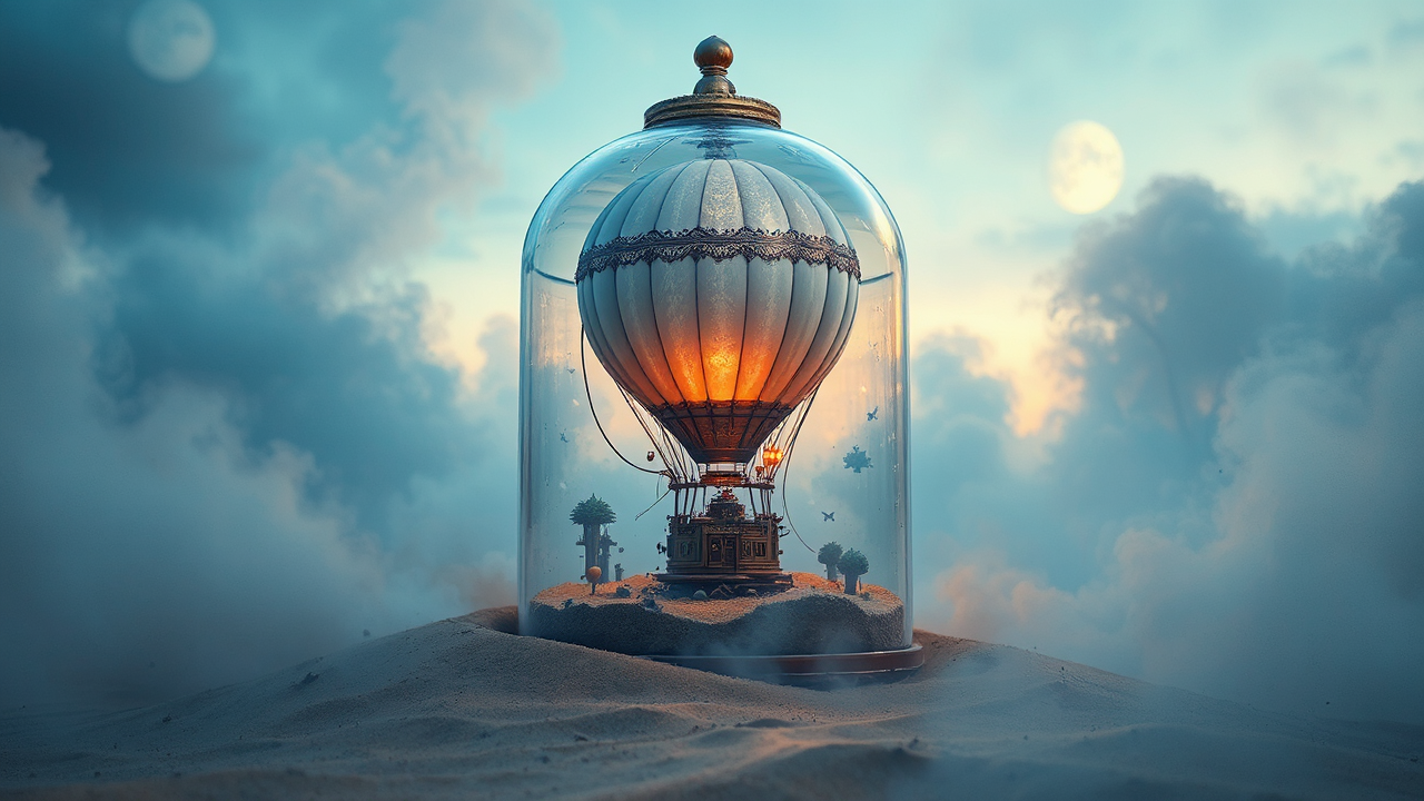 Hot air balloon in
