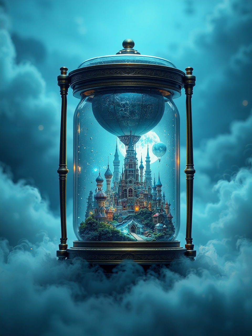 Galactic cityscape in a