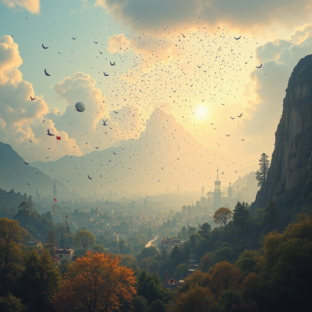 Cosmic landscape with multiple